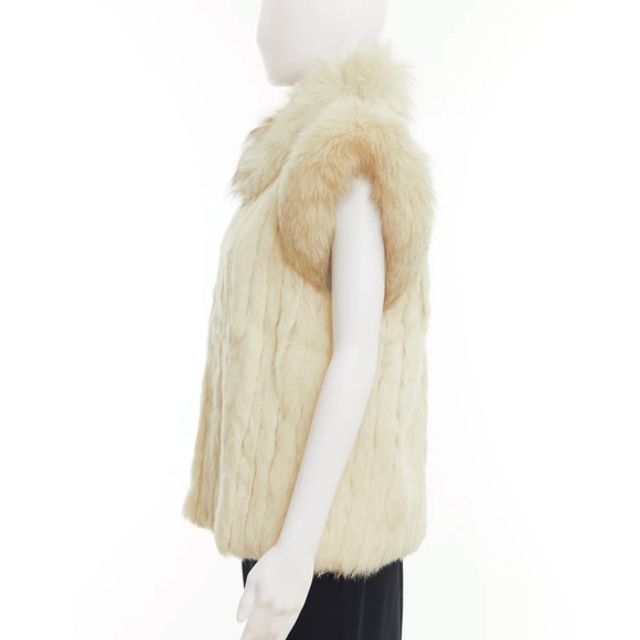 70’s rabbit fur vest / M/L - Picture 5 of 10